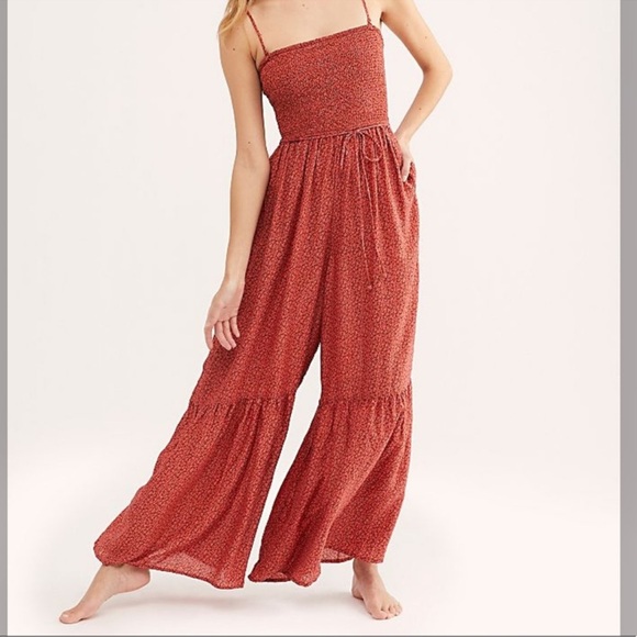 Free People Red Jumpsuit - Picture 2 of 10